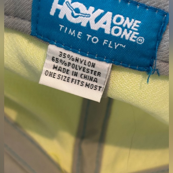 HOKA ONE ONE Time to Fly Color Block Running Cap Trucker Strap Back Retro hat - Picture 10 of 12